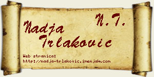 Nadja Trlaković vizit kartica